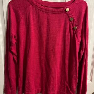 Loft pink top Cotton NWOT S